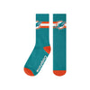 Miami Dolphins NFL Team Stripe Crew Socks