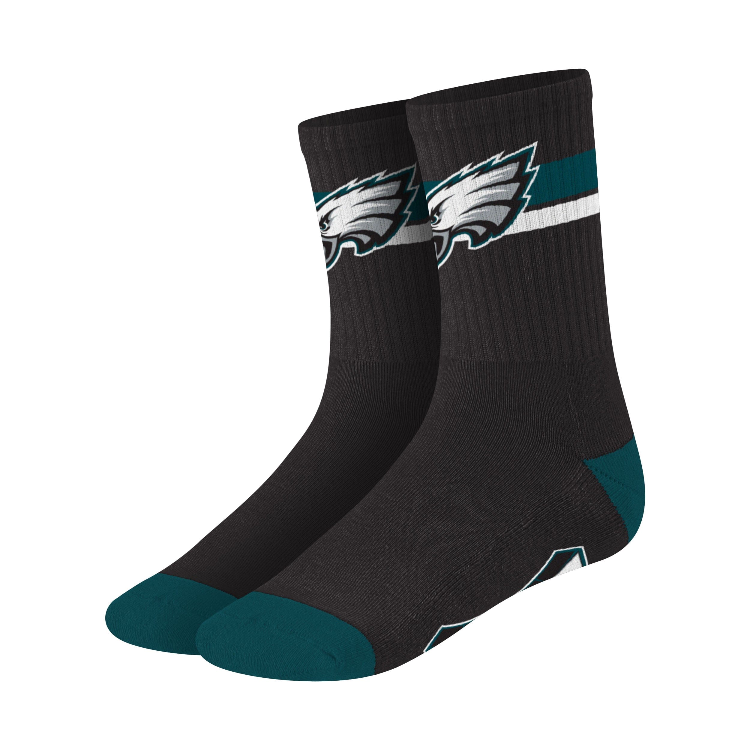 : FBF - NFL Adult Team Logo Reverse 4 Stripe Crew Dress Socks  Footwear For Men And Women Game Day Apparel Mens Size Large - Philadelphia  Eagles : Sports & Outdoors