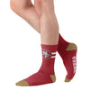 San Francisco 49ers NFL Team Stripe Crew Socks