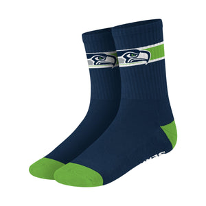Seattle Seahawks NFL Team Stripe Crew Socks