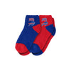 Buffalo Bills NFL Womens 2 Pack Script Logo Fuzzy Ankle Socks