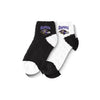 Baltimore Ravens NFL Womens 2 Pack Script Logo Fuzzy Ankle Socks