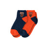 Chicago Bears NFL Womens 2 Pack Script Logo Fuzzy Ankle Socks