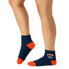 Denver Broncos NFL Womens 2 Pack Script Logo Fuzzy Ankle Socks