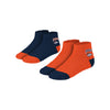 Denver Broncos NFL Womens 2 Pack Script Logo Fuzzy Ankle Socks