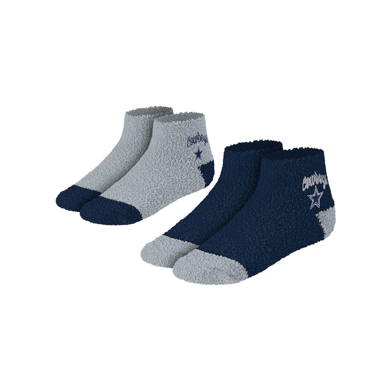 NFL Dallas Cowboys Women's Slipper Socks - 2 Pack 