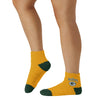 Green Bay Packers NFL Womens 2 Pack Script Logo Fuzzy Ankle Socks