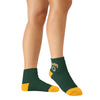 Green Bay Packers NFL Womens 2 Pack Script Logo Fuzzy Ankle Socks