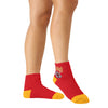 Kansas City Chiefs NFL Womens 2 Pack Script Logo Fuzzy Ankle Socks