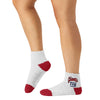 New York Giants NFL Womens 2 Pack Script Logo Fuzzy Ankle Socks