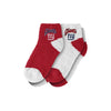 New York Giants NFL Womens 2 Pack Script Logo Fuzzy Ankle Socks