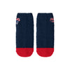 New England Patriots NFL Womens 2 Pack Script Logo Fuzzy Ankle Socks