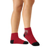 San Francisco 49ers NFL Womens 2 Pack Script Logo Fuzzy Ankle Socks