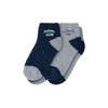 Seattle Seahawks NFL Womens 2 Pack Script Logo Fuzzy Ankle Socks