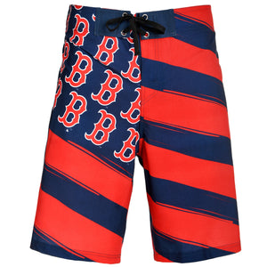 Boston Red Sox MLB Mens Diagonal Flag Board Shorts