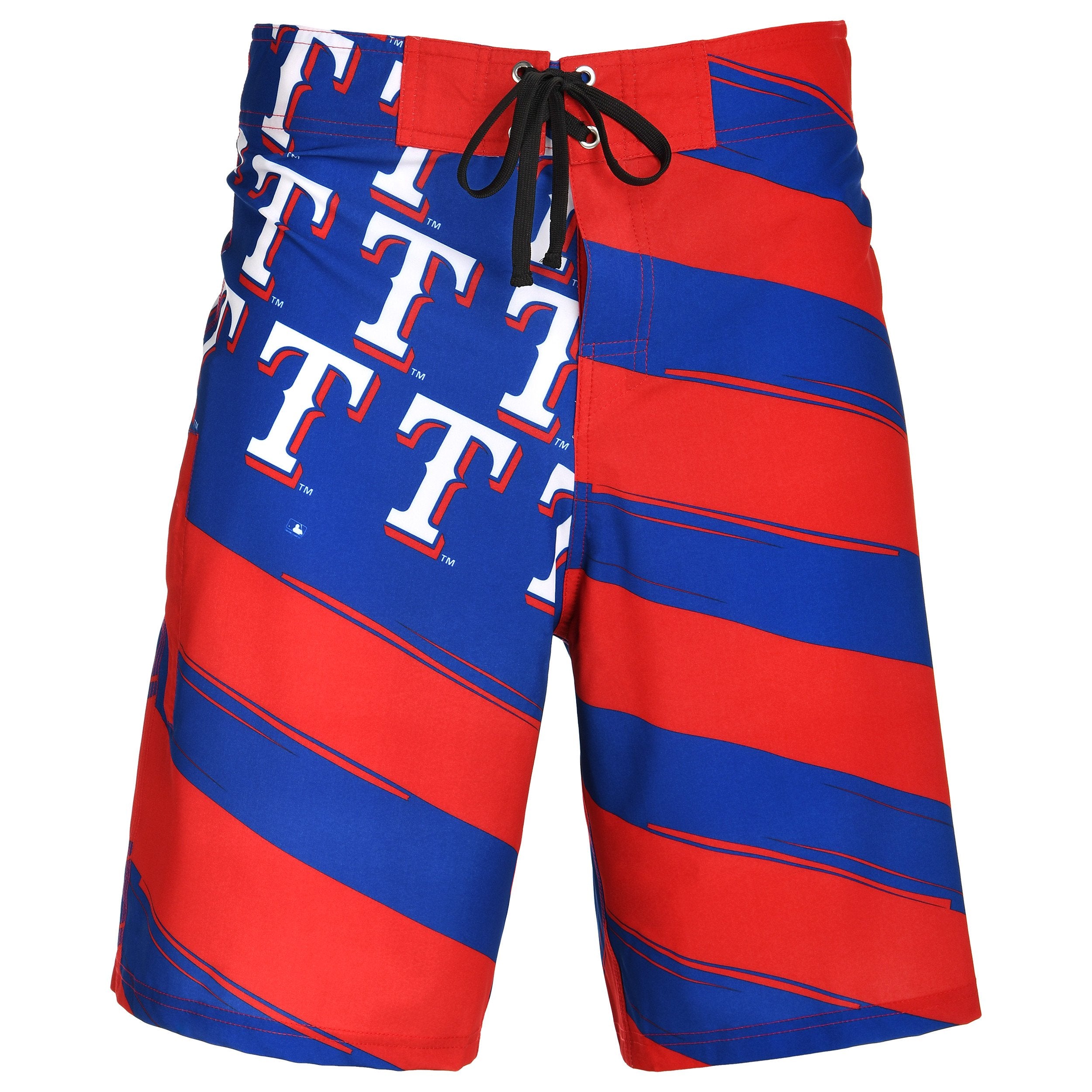 Texas Rangers MLB Mens Diagonal Flag Board Shorts