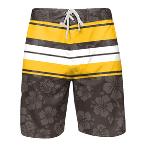 San Diego Padres MLB Mens Hibiscus Boardwalk Stripe Boardshorts