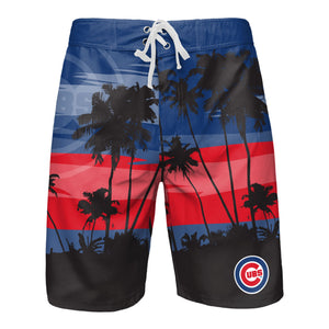 Buffalo Bills Sunset & Palm Trees Swim Trunks