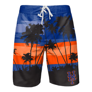 Outerstuff MLB Youth Boys (8-20) New York Mets Color Block Swim Trunk