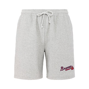 Atlanta Braves MLB Mens Gray Woven Shorts