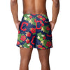 Cleveland Guardians MLB Mens Floral Slim Fit 5.5" Swimming Suit Trunks