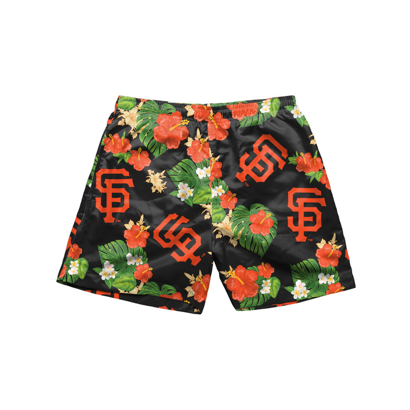 San Francisco Giants MLB Mens Floral Slim Fit 5.5 Swimming Suit Trunk