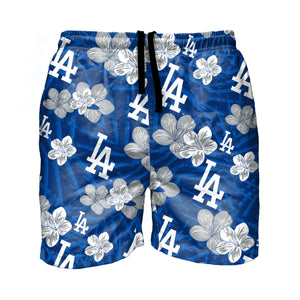 Los Angeles Dodgers MLB Womens Distressed Wordmark Crop Top