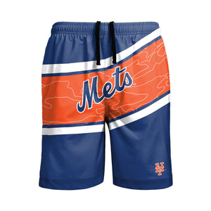 New York Mets MLB Mens Big Wordmark Swimming Trunks