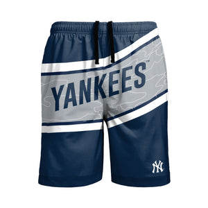 New York Yankees MLB Mens Big Wordmark Swimming Trunks