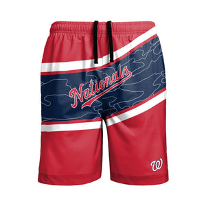 Washington Nationals MLB Mens Big Wordmark Swimming Trunks