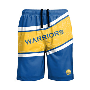 Golden State Warriors NBA Mens Big Wordmark Swimming Trunks