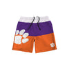 Clemson Tigers NCAA Mens 3 Stripe Big Logo Swimming Trunks