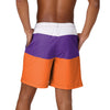 Clemson Tigers NCAA Mens 3 Stripe Big Logo Swimming Trunks