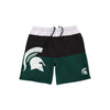 Michigan State Spartans NCAA Mens 3 Stripe Big Logo Swimming Trunks