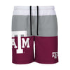 Texas A&M Aggies NCAA Mens 3 Stripe Big Logo Swimming Trunks