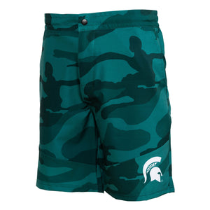Michigan State Spartans NCAA Mens Nightcap Camo Walking Shorts