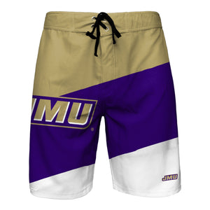 James Madison Dukes NCAA Mens Color Dive Boardshorts