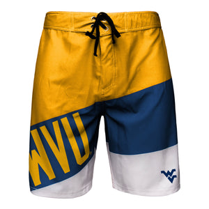 West Virginia Mountaineers NCAA Mens Color Dive Boardshorts