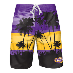 LSU Tigers NCAA Mens Sunset Boardshorts