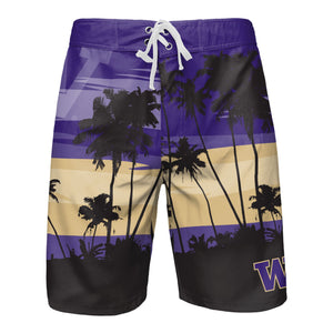 Washington Huskies NCAA Mens Sunset Boardshorts