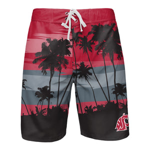 Washington State Cougars NCAA Mens Sunset Boardshorts