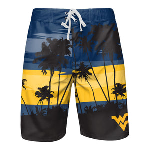 West Virginia Mountaineers NCAA Mens Sunset Boardshorts