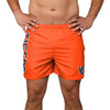 Auburn Tigers NCAA Mens Solid Wordmark 5.5" Swimming Trunks