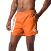 Clemson Tigers NCAA Mens Solid Wordmark 5.5" Swimming Trunks