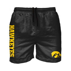 Iowa Hawkeyes NCAA Mens Solid Wordmark 5.5" Swimming Trunks