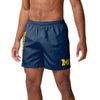 Michigan Wolverines NCAA Mens Solid Wordmark 5.5" Swimming Trunks