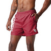 Oklahoma Sooners NCAA Mens Solid Wordmark 5.5" Swimming Trunks