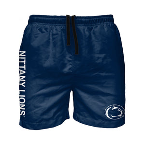 Penn State Nittany Lions NCAA Mens Solid Wordmark 5.5" Swimming Trunks