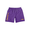 LSU Tigers NCAA Mens Solid Wordmark Traditional Swimming Trunks