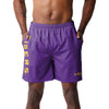 LSU Tigers NCAA Mens Solid Wordmark Traditional Swimming Trunks